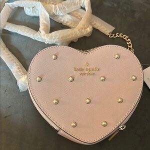 Kate Spade Pink Heart-Shaped Crossbody Bag